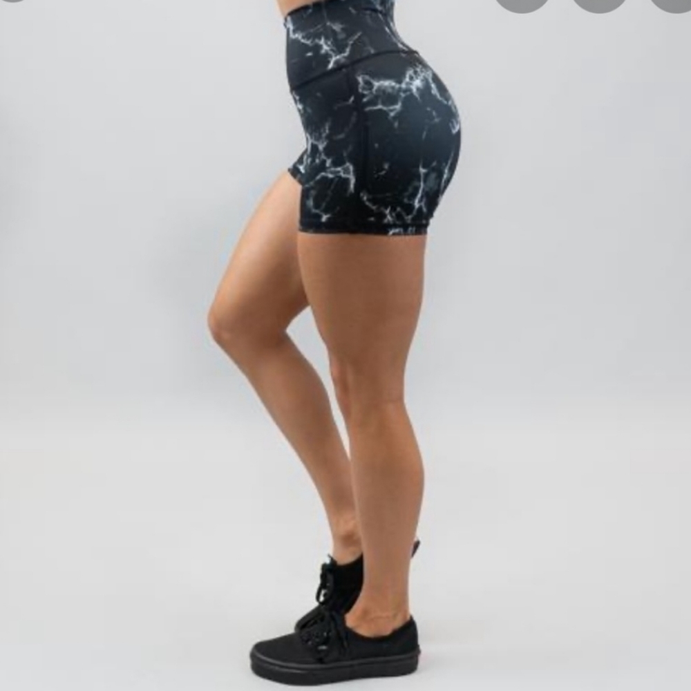 Buffbunny Black Marble Shorts